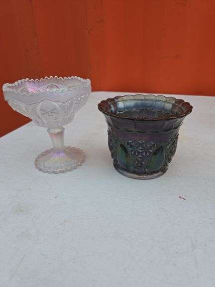 LOT OF 2 GLASS IMPERIAL PIECES