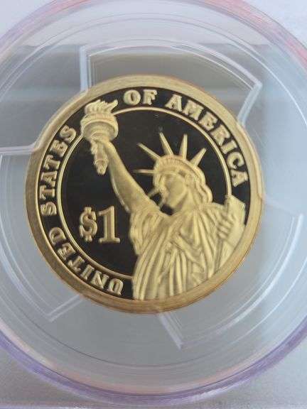 2010S FRANKLIN PIERCE PRESIDENTIAL DOLLAR PCGS PR69 DCAM