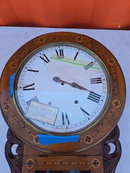 NEW HAVEN 1870 WALL CLOCK WORKS