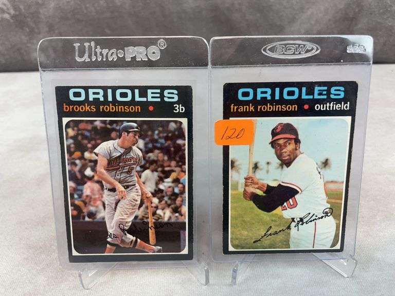 1972 Topps baseball: Frank Robinson & Brooks Robinson