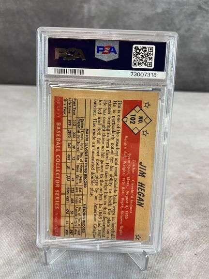 1953 Bowman Color #102 Jim Hegan PSA 3