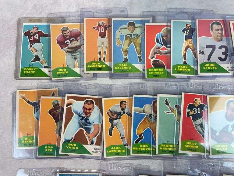 1960 Fleer football, 46 cards, no duplicates: Banda plus 3 Rookies