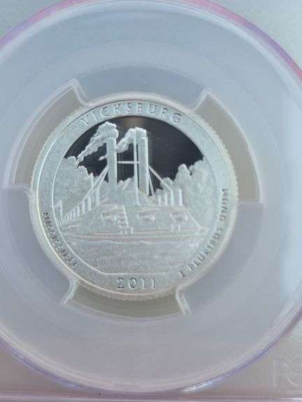 2011S VICKSBURG SILVER QUARTER PCGS PR69 DCAM
