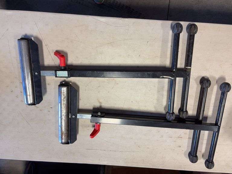 (2) Wolfcraft roller stands