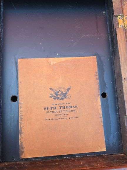 LARGE AWESOME SETH THOMAS WALL CLOCK WORKS