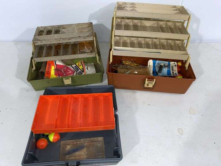 Tackle Boxes With Fishing Gear