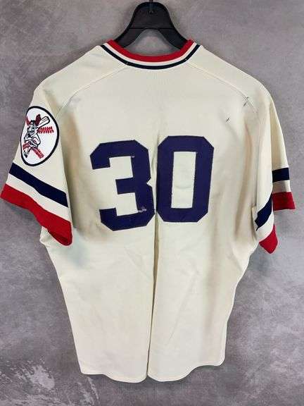 Cleveland Indians white Throwback Wahoo jersey, size XXL