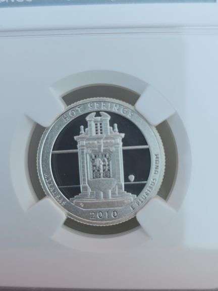 2010S HOT SPRINGS SILVER QUARTER NGC PF70 ULTRA CAMEO