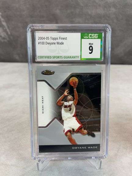 2004-05 Topps Finest Dwayne Wade CSG 9