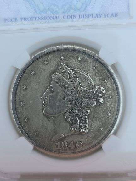 1849 $20. GOLD COPY COIN