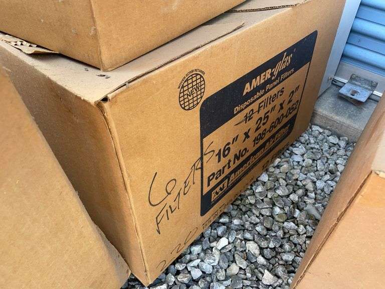 (4) boxes of air filters - various sizes