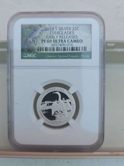 2014S EVERGLADES SILVER QUARTER NGC PF69 ULTRA CAMEO