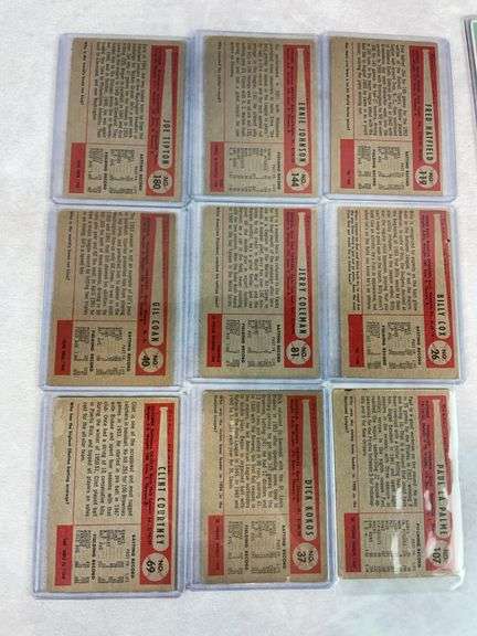 (18) 1954 Bowman Baseball Cards - Schoendienst, Yost & Others
