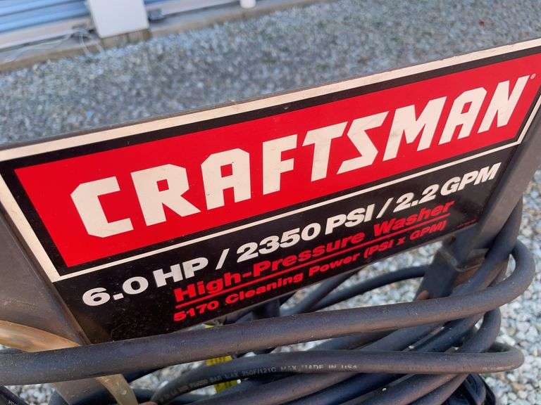 Craftsmen 6 HP pressure washer