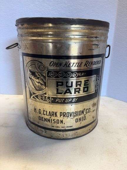 Dennison, Ohio Lard Tin