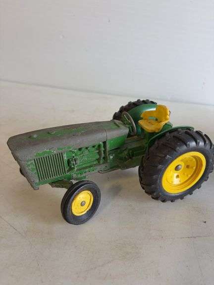 (2) John Deere die-cast model toy tractors