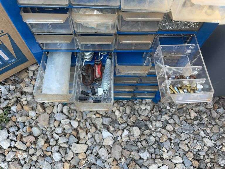 Small Toolbox with fasteners, cleaners polishes and more