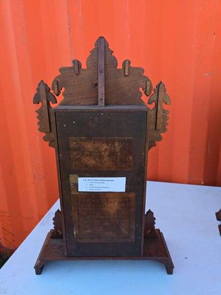 E.N. WELCH 8 DAY WINDUP MANTLE CLOCK RUNS