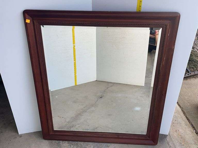 34 1/2” x 38 1/2” Framed Mirror