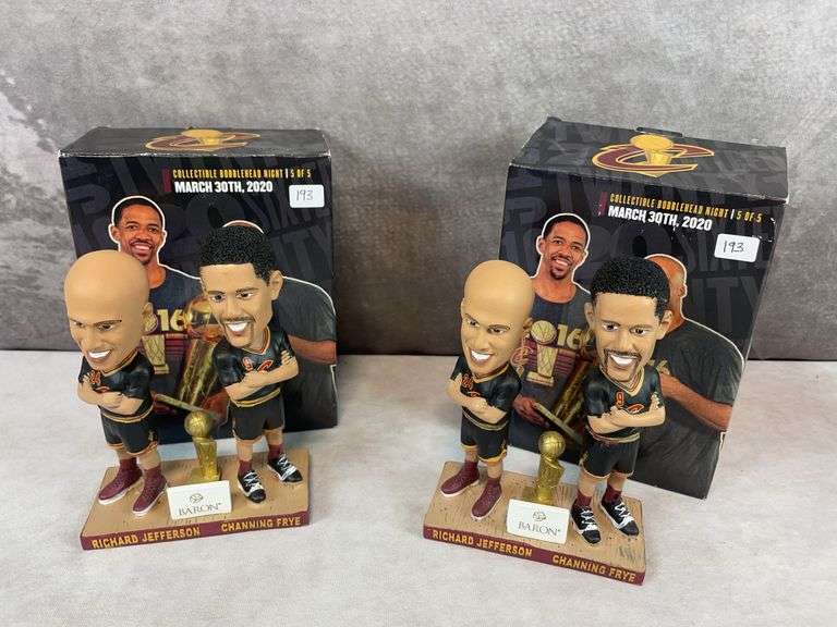 (2) Richard Jefferson & Channing Frye Collectible Bobbleheads