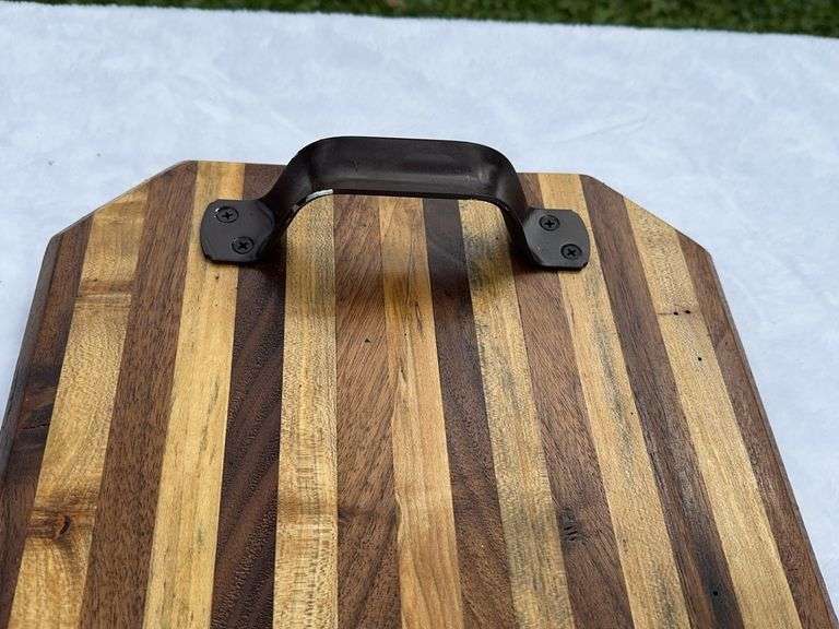 (2) Homemade Wooden Charcuterie Boards