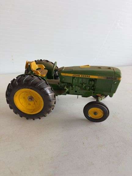 (2) John Deere die-cast model toy tractors