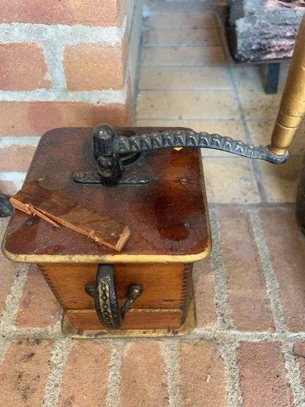 Antique Wooden Coffee Grinder