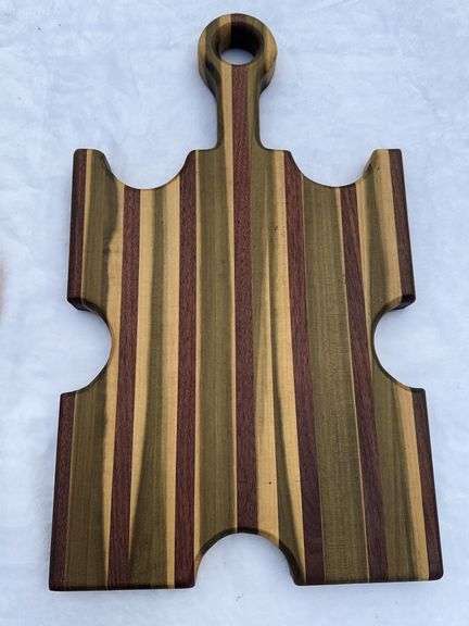 (2) Homemade Wooden Charcuterie Boards