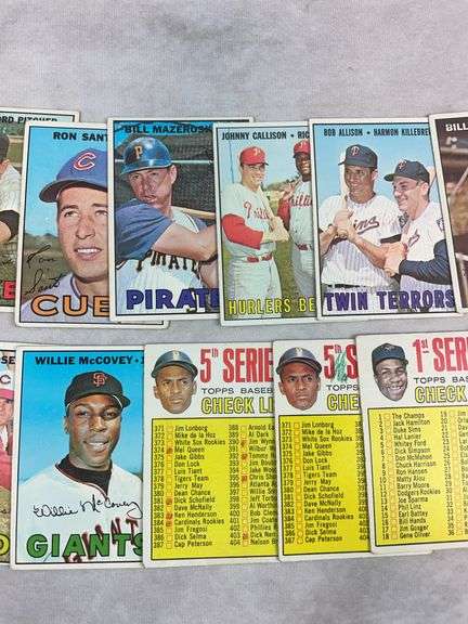 (20) 1967 Topps Hall of Famers - Yaz, Brock, Stargell, Brock, Rose Ford & Others