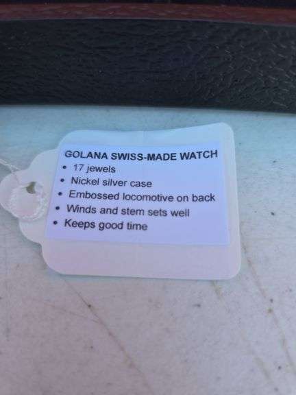 GOLANA 17 JEWEL SWISS WINDUP POCKET WATCH WORKS