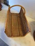 (4) baskets and wooden barrel - various types and sizes