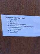 1880'S WATERBURY 8 DAY MANTLE CLOCK WORKS