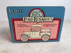 (3) Ertl diecast model car coin banks - '48 Chevy, '18 Ford, and '26 Mack "Bulldog" - (2) 1/25 scale