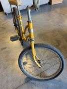 Vintage yellow John Deere bicycle - as is