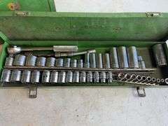 (3) tool boxes with electrical supplies, saw, drill and sand kit, and wrenches