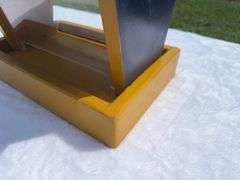 Homemade WVU Wooden Bird Feeder