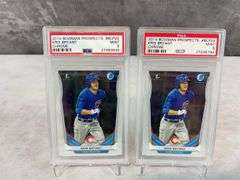 2 Card Lot - 2014 Bowman Prospects Chrome #BCP25 Kris Bryant 1st Bowman RC PSA 9 x2