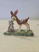BAMBI AND RABBIT FIGURINE