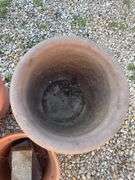 (6) planters and plant stand