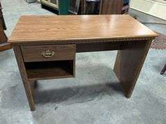 Wooden kneehole desk