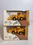 (2) John Deere 544E model wheel loader - 1/64 scale, dirty