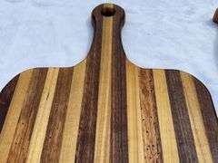 (2) Homemade Wooden Charcuterie Boards