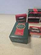 LOT OF 10 HALLMARK TRAIN CHRISTMAS ORNAMENTS