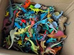 (4) boxes of toy animals