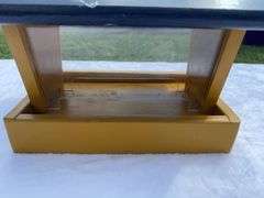 Homemade WVU Wooden Bird Feeder