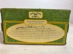 John Deere diecast model pickup and Ford tractor - 1/16 scale, dirty