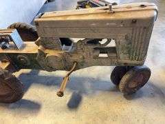 John Deere pedal tractor - missing seat and steering wheel