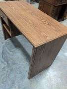 Wooden kneehole desk