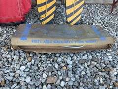 Golf bag with misc. clubs, skis and horseshoe game