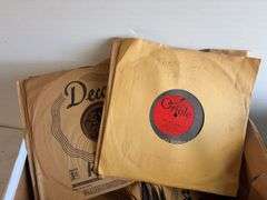 (2) boxes of Victrola records - see photos